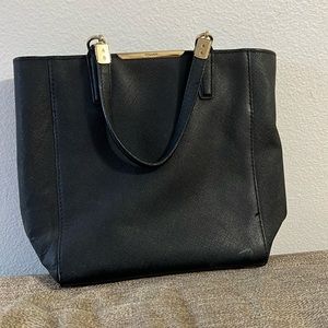 Coach Black Mini Bag with Gold Accents